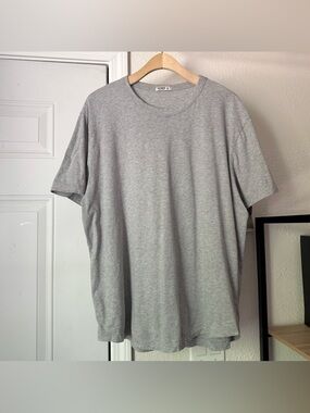 BUCK MASON heather grey cotton crew neck short sleeve tee t-shirt